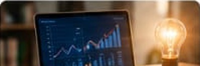 Market data analysis on a laptop